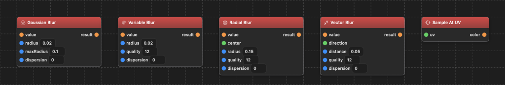 Filter nodes